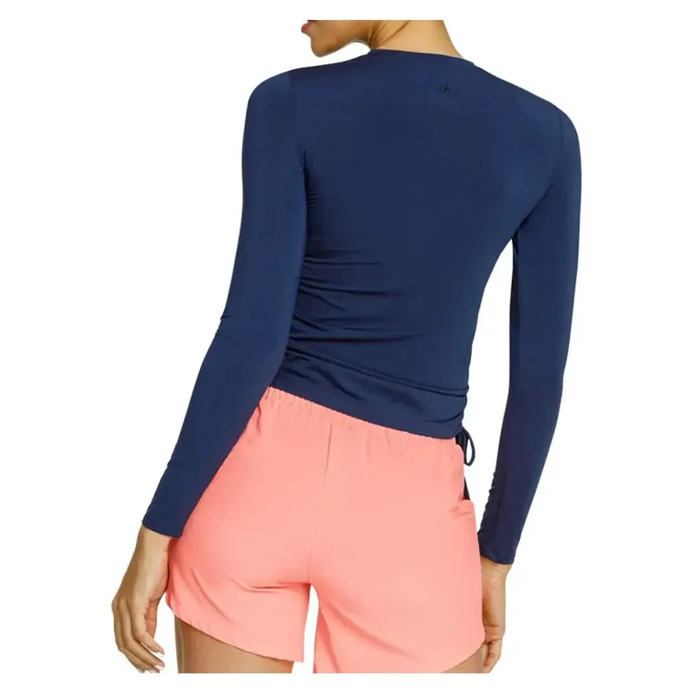 Women's Chandra Long Sleeve Tennis Top Navy Blue