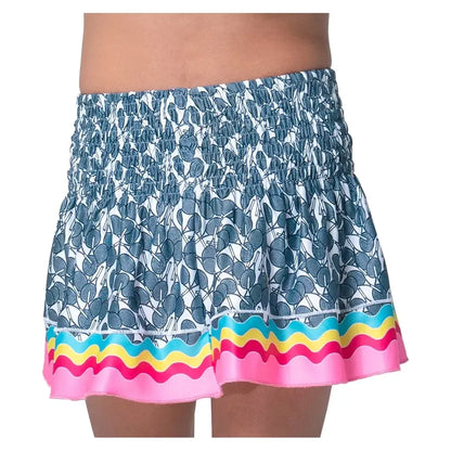 Girls' Hippy Smocked Tennis Skort Mulberry