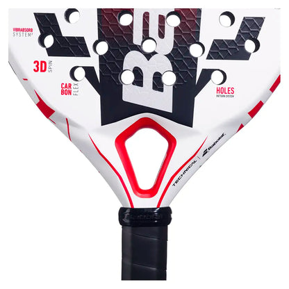 Technical Veron Juan Lebron 2025 Padel Racquet White and Red