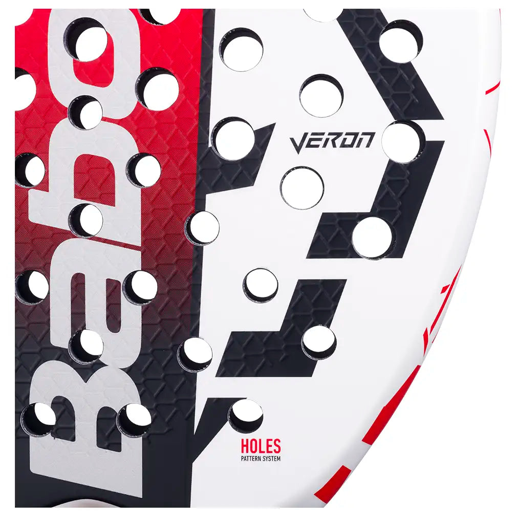 Technical Veron Juan Lebron 2025 Padel Racquet White and Red