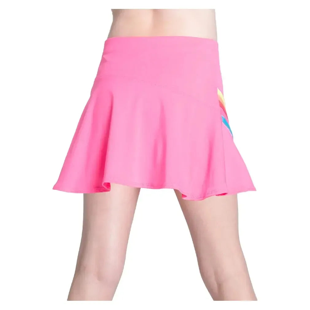 Girls' Prisma Stripe Tennis Skort Pink