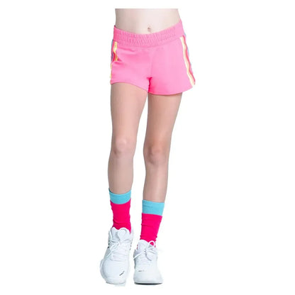 Girls' Prisma Stripe Tennis Short Pink