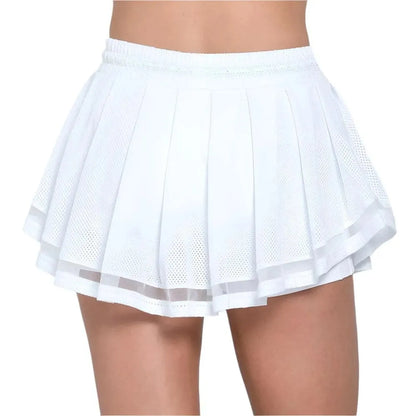 Women's High Waist Real Tulle Tennis Skort