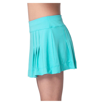Girls' Elite Pleat Tennis Skort Aquamarine