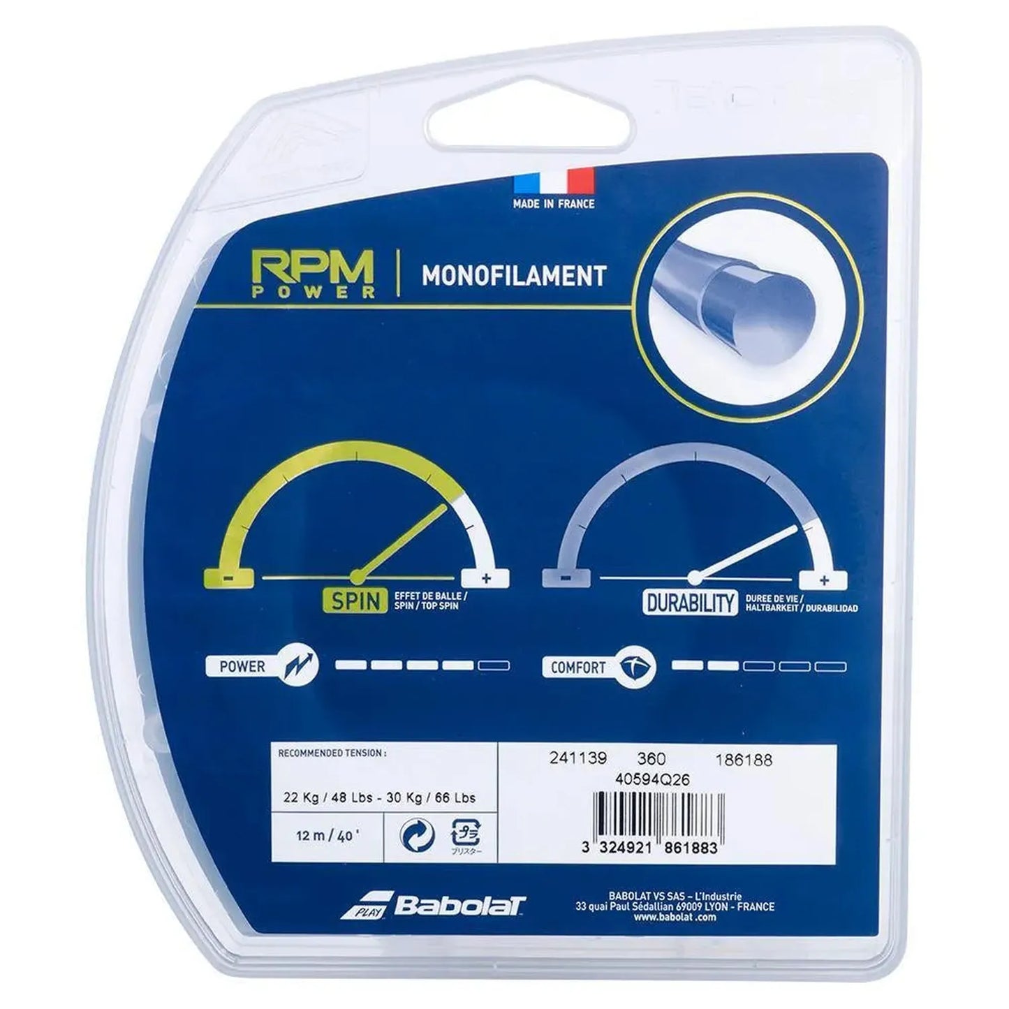 RPM Power Tennis String Blue
