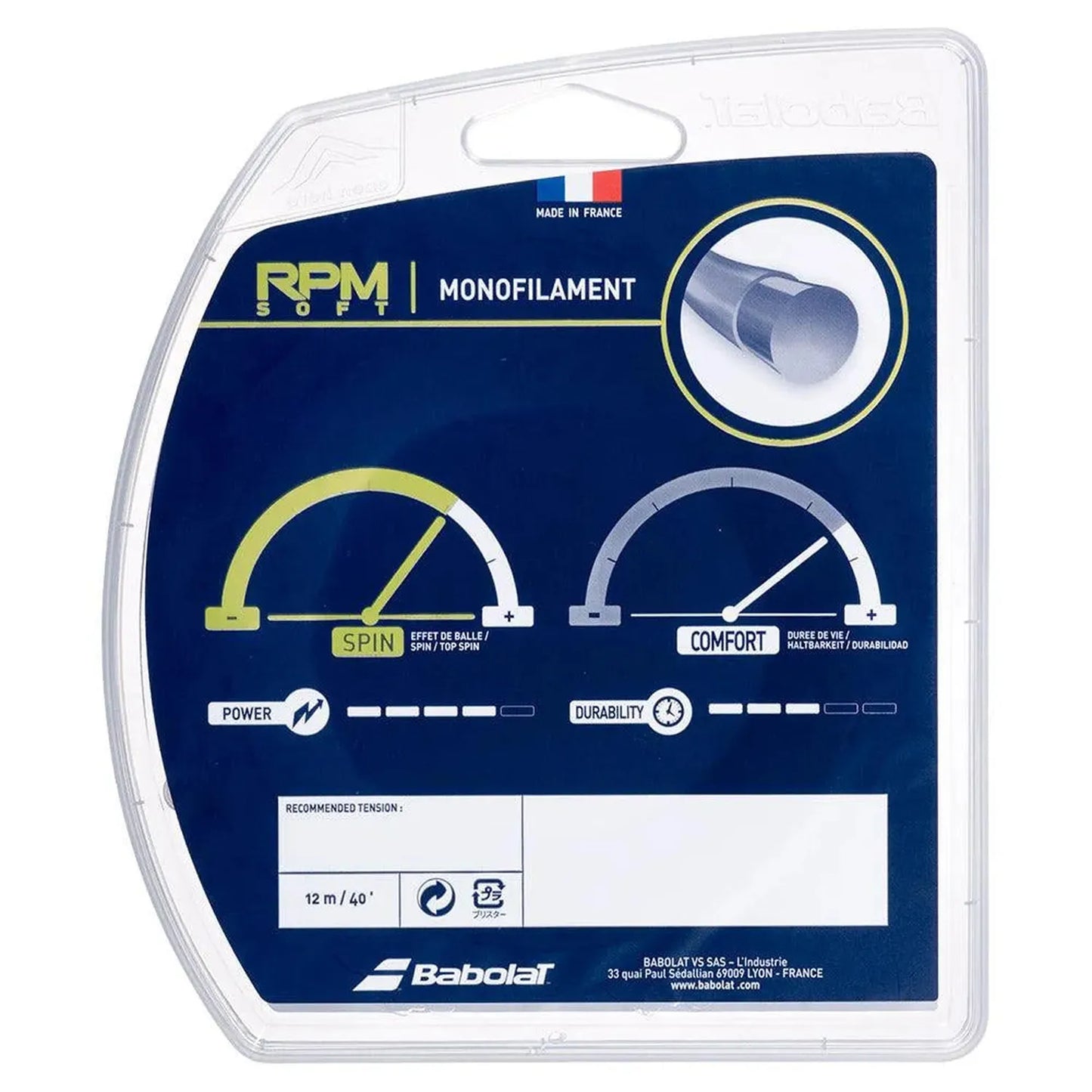 RPM Soft Tennis String Grey