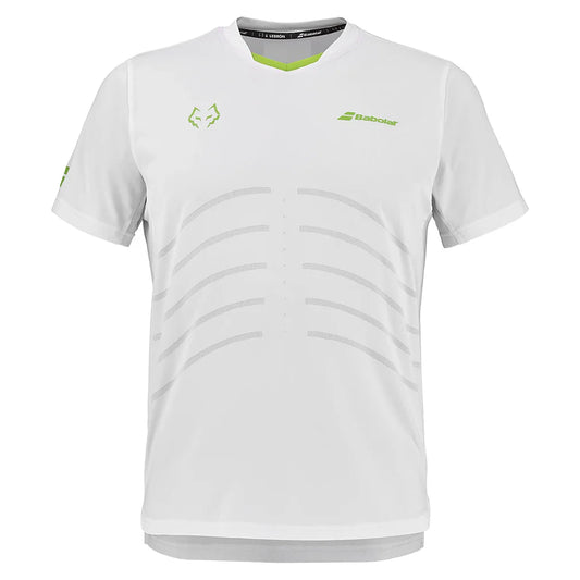 Mens Juan Lebron Replica Tennis Top White-Apparel-Babolat-B6MS26012-1000S25-1-1-[Sku]-Tennis Express
