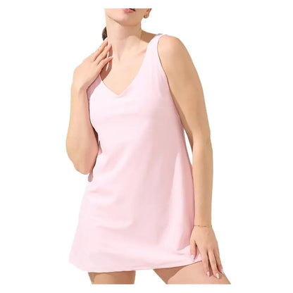 Women's Breakpoint Tennis Dress-Apparel-Bobbe-BD-S25-pink-Tennis Express