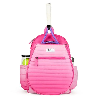 Big Love Tennis Backpack Hot Pink Ombre Puffer