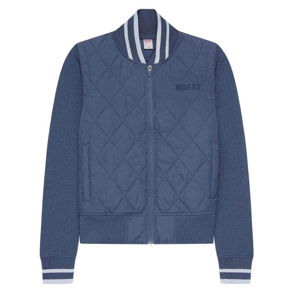 Women's Quilted Varsity Tennis Bomber Jacket-Apparel-Boast-BW54071-709288Tennis Express