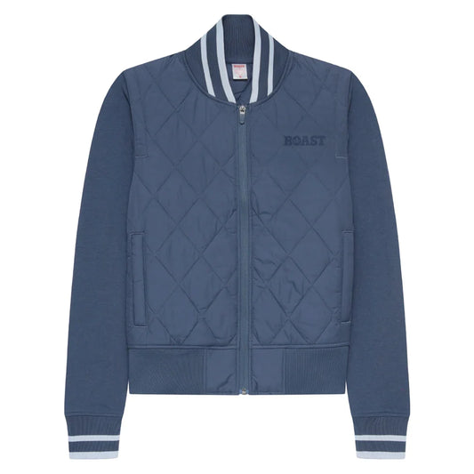 Women's Quilted Varsity Tennis Bomber Jacket-Apparel-Boast-BW54071-709288Tennis Express