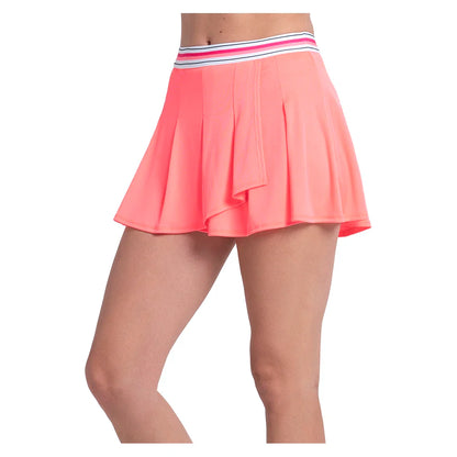 Women's Glow Stroke Tennis Skort Hot Lava