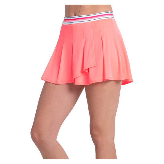 Women's Glow Stroke Tennis Skort Hot Lava