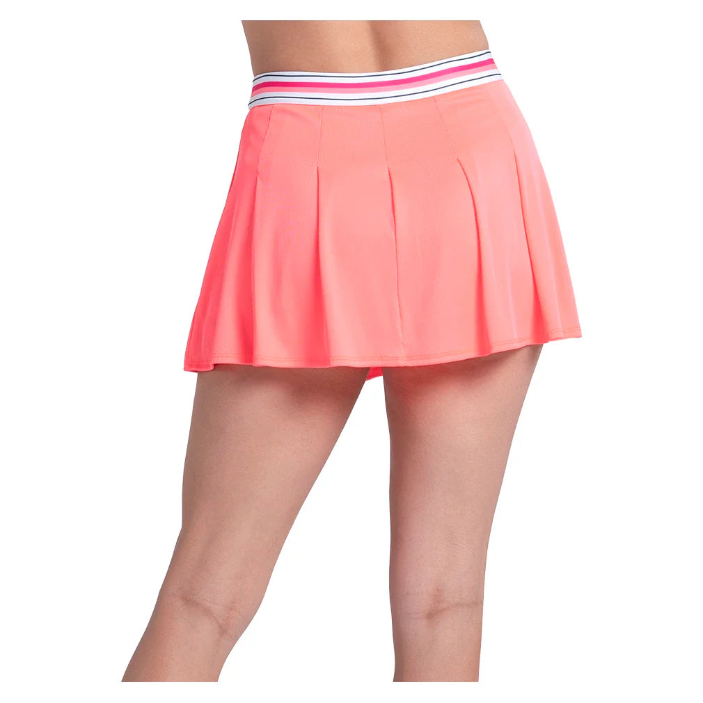 Women's Glow Stroke Tennis Skort Hot Lava