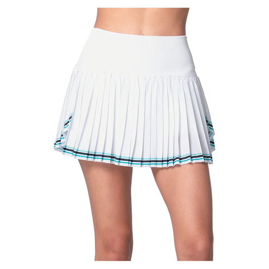 Women's Win It Pleated Tennis Skort White-Apparel-Lucky In Love-CB729-74C110H25-668834Tennis Express