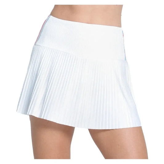 Women's Revival Pleated 14 Inch Tennis Skort White-Apparel-Lucky In Love-CB751-92A110U25-3-Tennis Express