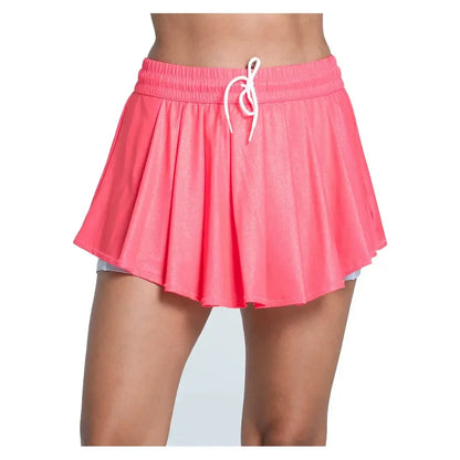 Women's High Waist All That Shimmers 13.5 Inch Tennis Skort-Apparel-Lucky In Love-CB760-26B647-Tennis Express