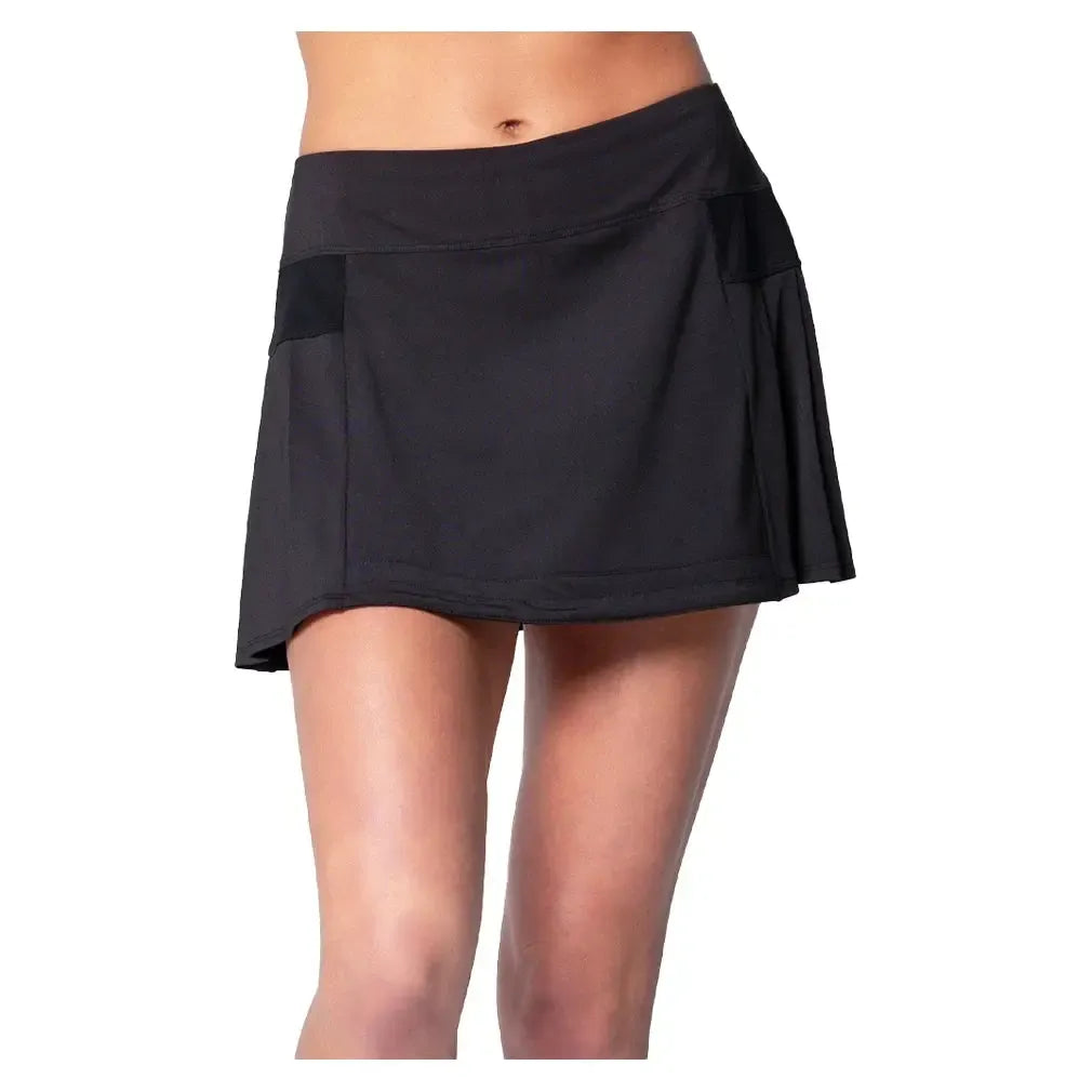 Women's Team Feelin' Young Pleat Tennis Skort-Apparel-Lucky In Love-CB765-100-Tennis Express