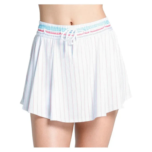 Women's High Waist Retro 13.5 Inch Tennis Skort White-Apparel-Lucky In Love-CB777-95A110U25-3-Tennis Express