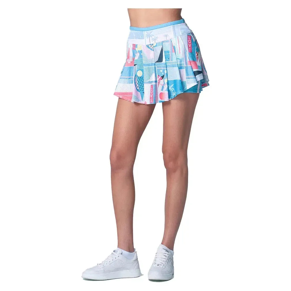 Women's Linen Intuition Tennis Skort Periwinkle