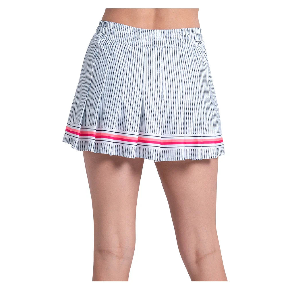 Women's High Waisted Glow Stripe Tennis Skort Multicolor