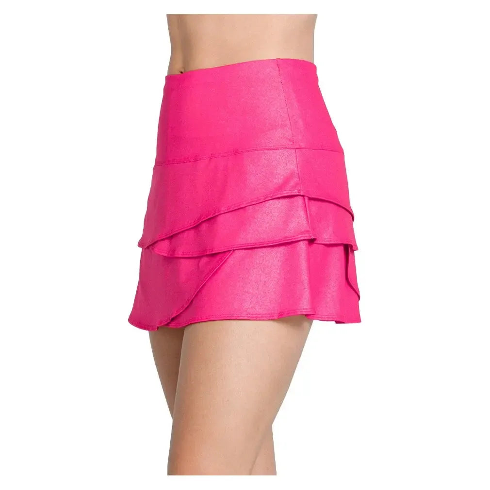 Women's All That Shimmers Scallop 14 Inch Tennis Skort