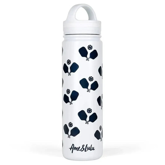 Court and Course Sports Water Bottle Crossed Pickleball Paddles-Accessories-Ame and Lulu-CCWB-P-B-Tennis Express