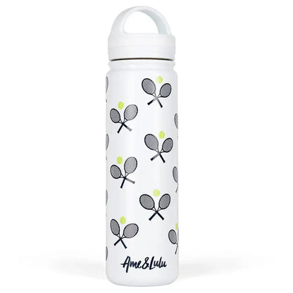 Court and Course Tennis Water Bottle-Accessories-Ame and Lulu-CCWB-T-B-CRW-Tennis Express