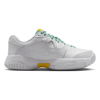 Juniors' Court Lite 2 Tennis Shoes White and Dk Atomic Teal
