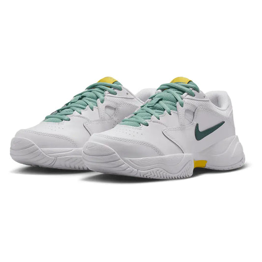 Juniors' Court Lite 2 Tennis Shoes White and Dk Atomic Teal-Footwear-Nike-CD0440-103-y-Tennis Express