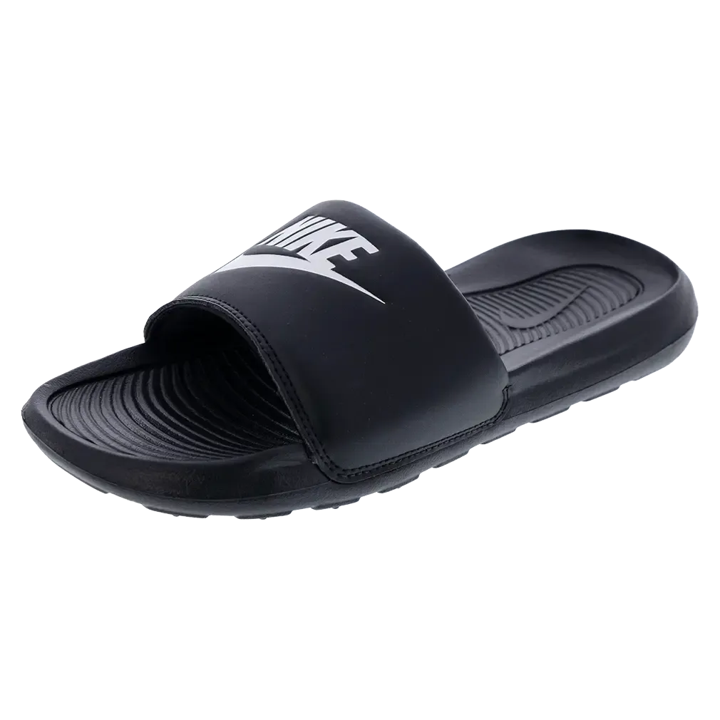 Men's Victori One Slides Black and White-Footwear-Nike-CN9675-002F25copy-Tennis Express