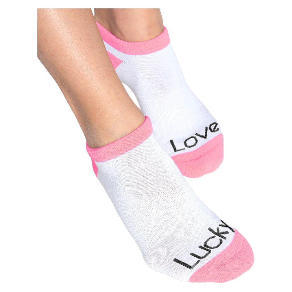Women's Glow Set Low Cut Tennis Socks Hot Lava-Socks-Lucky In Love-CS07-818-Tennis Express