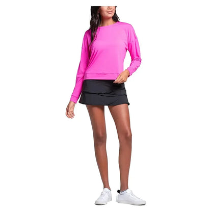 Women's Hype Long Sleeve Tennis Top Mulberry