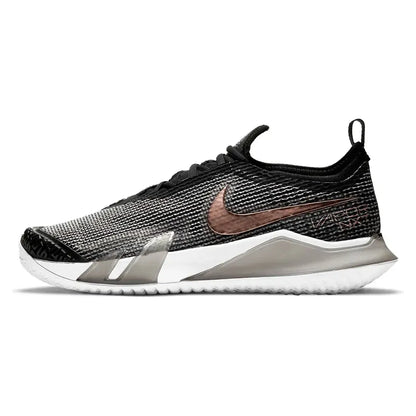 Women's React Vapor NXT Tennis Shoes Black and White