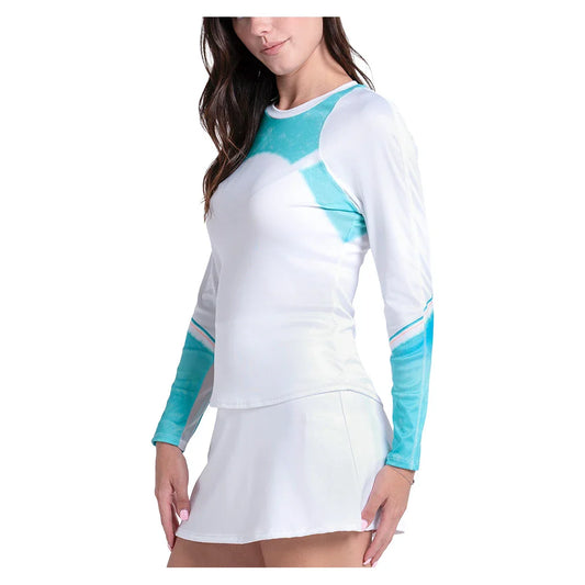 Women's Sun Beat Long Sleeve Tennis Top White