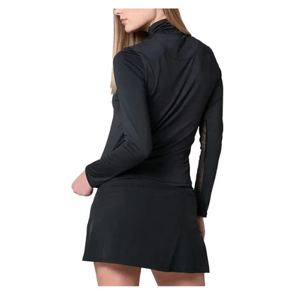 Women's LUV Free Play Zip Long Sleeve Tennis Top Black