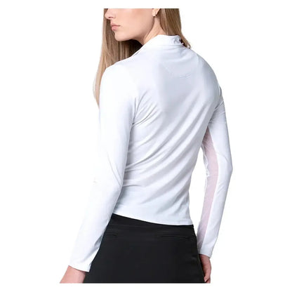 Women's LUV Free Play Zip Long Sleeve Tennis Top White