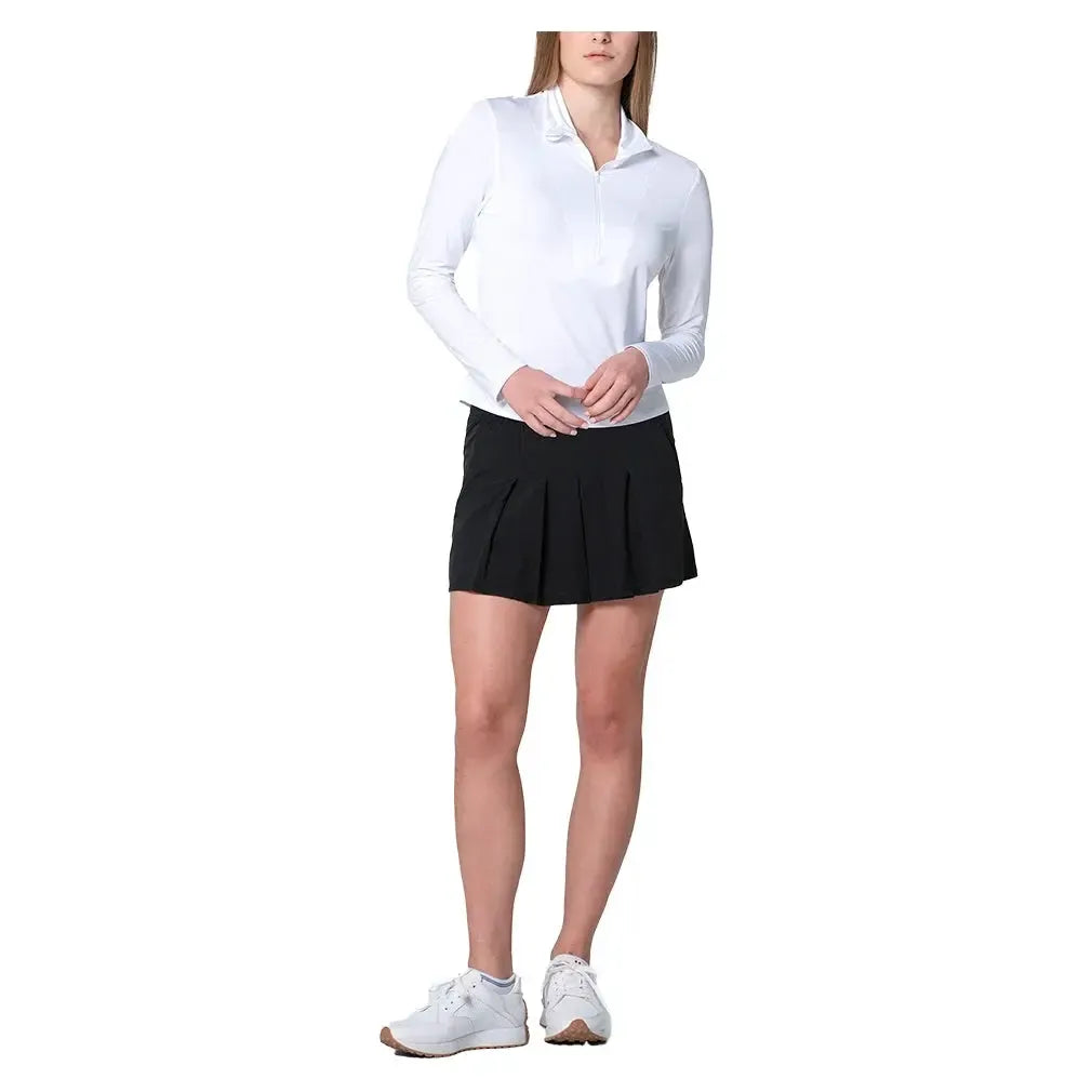 Women's LUV Free Play Zip Long Sleeve Tennis Top White