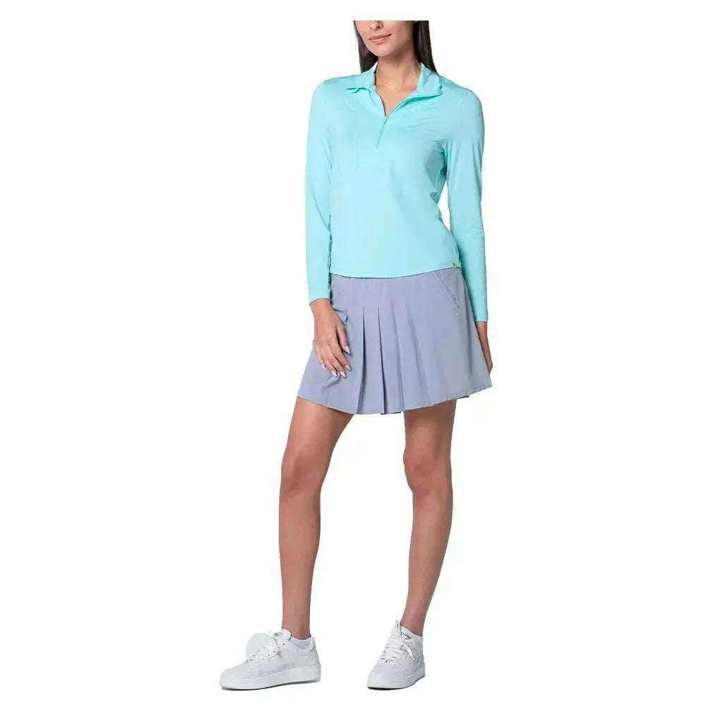 Women's LUV Free Play Zip Long Sleeve Tennis Top Capri