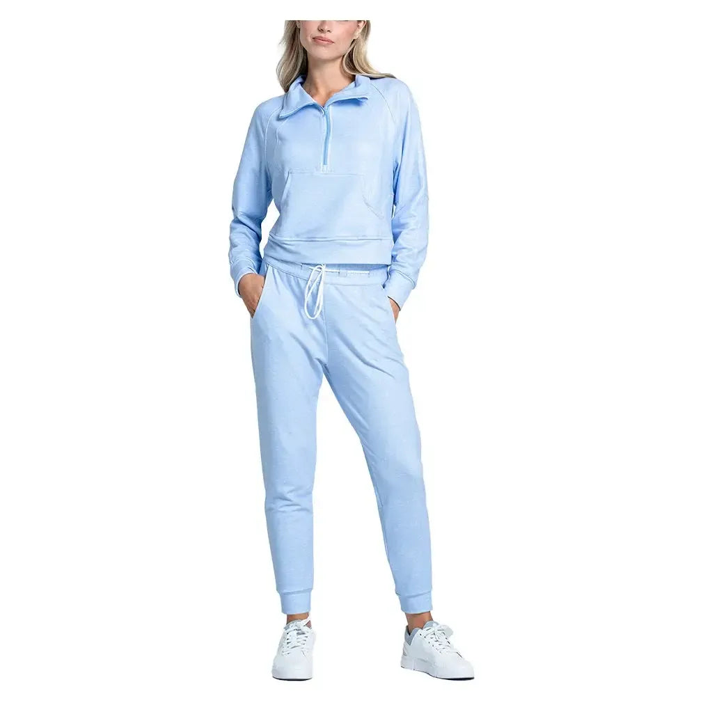 Women's Renew Heather 1/4 Zip Long Sleeve Tennis Top