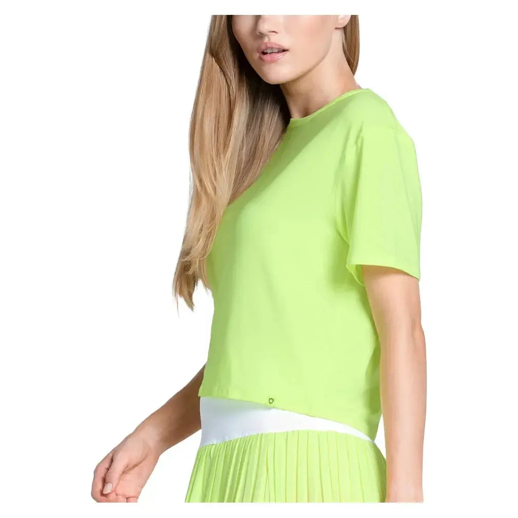 Women's LUV Power Box Tennis Top Lemon Frost