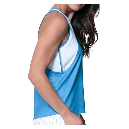 Women's Linen Play Tennis Tank Periwinkle
