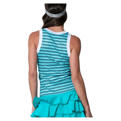 Women's Came To Win Tennis Tank Aquamarine