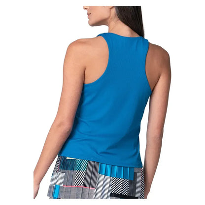 Women's Clubhouse Tennis Tank with Bra Electric Blue
