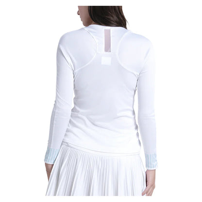 Women's Riviera Club Long Sleeve Tennis Top White