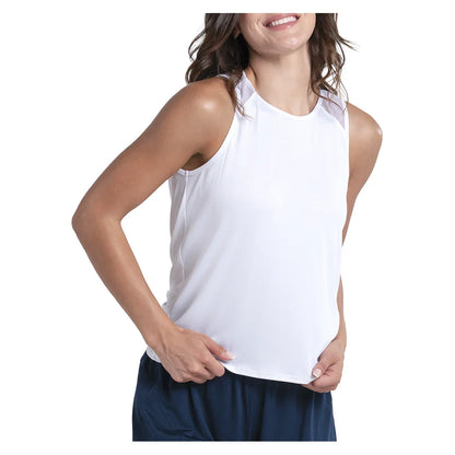 Women's Twist Back Rib Tennis Tank-Apparel-Lucky In Love-CX150-110-708358Tennis Express