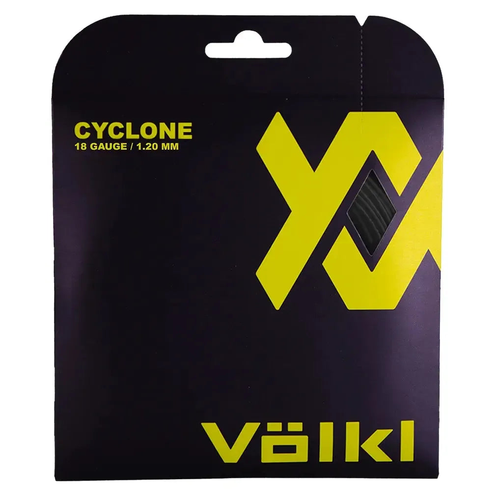 Cyclone Tennis String Black-Strings-Volkl-CYCBK-18-Tennis Express