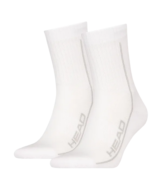 Socks HEAD Performance Crew White (Pack x2)
