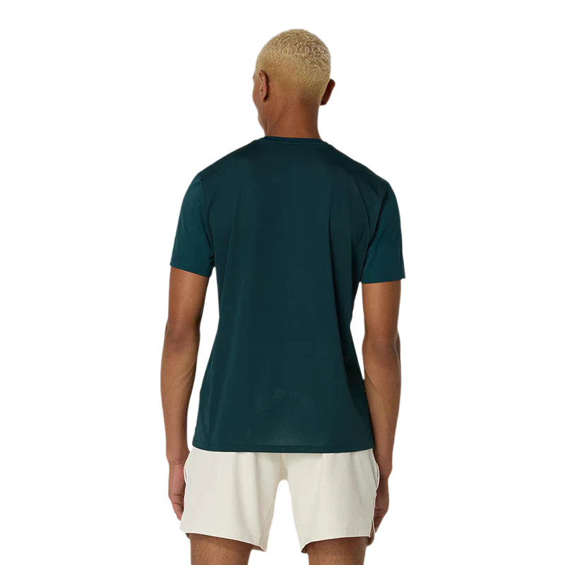 Camiseta Asics Match Seasonal Graphic Verde Saxon 2025