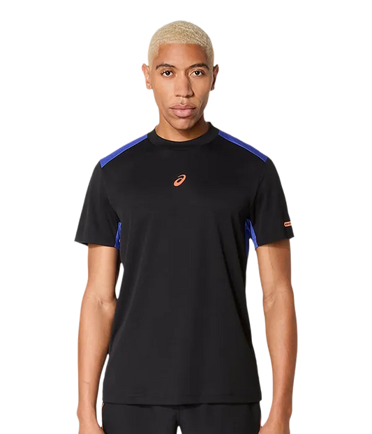 Camiseta Asics Padel Court SS Black/Dark Cobalt 2025